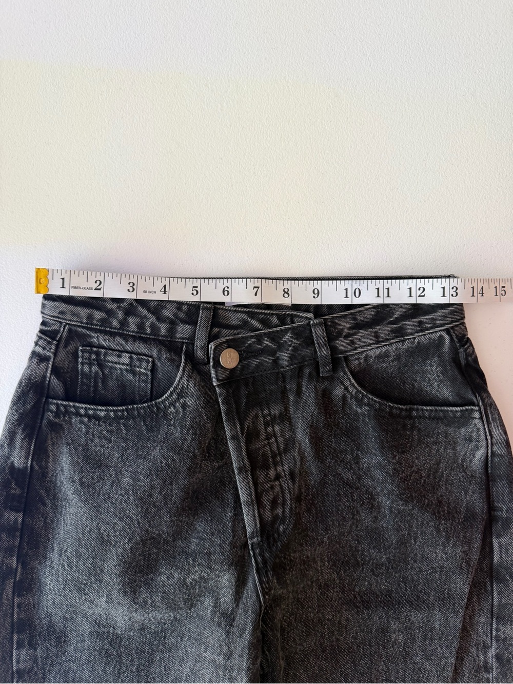 12th Tribe High-Waist Black Acid Wash Jeans - Picture 8 of 10